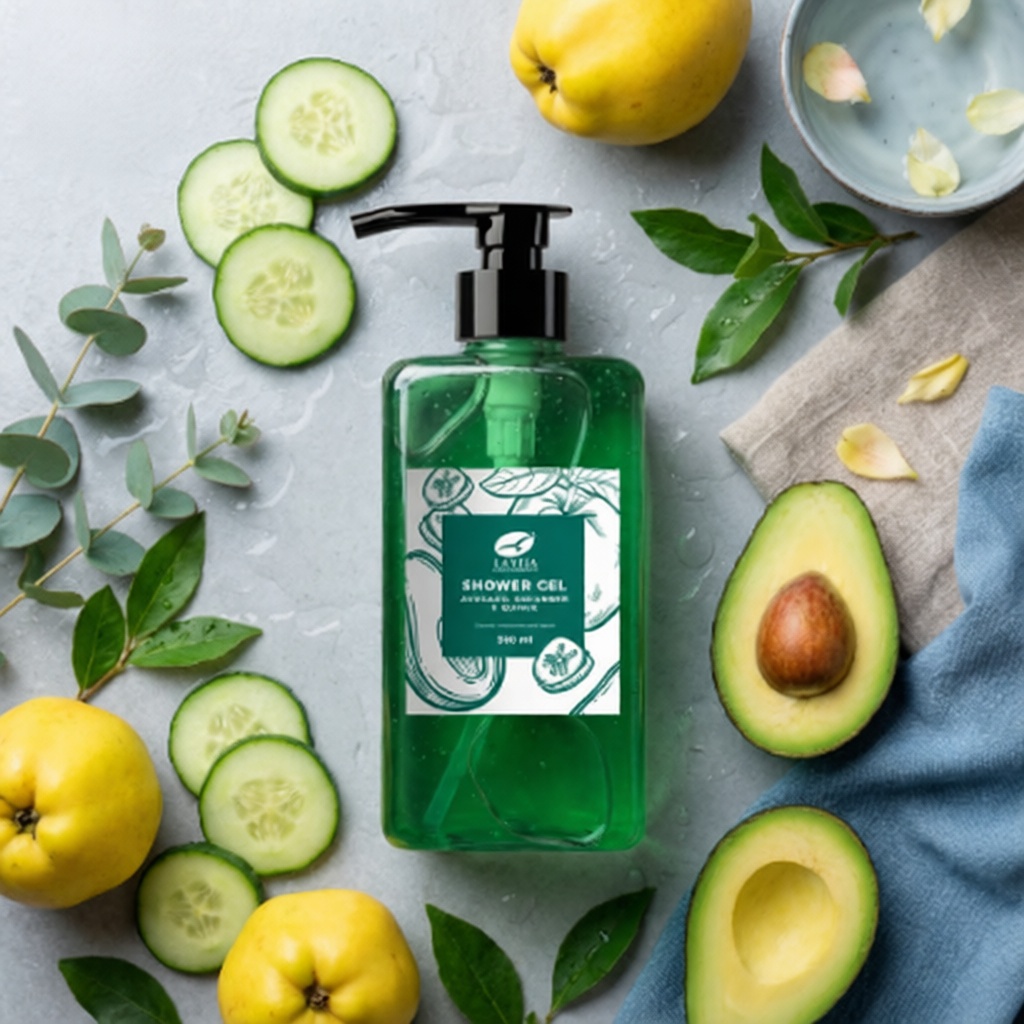 Avocado Cucumber & Quince Shower Gel
